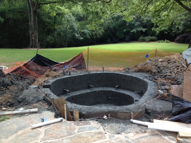 Hot tub installation